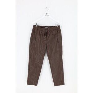 Anthropologie Women Size Medium Brown Sakara Vegan Faux Leather Pull On Pant